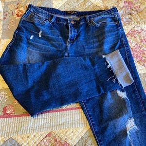 Distressed Relaxed Fit Jeans by Dear John